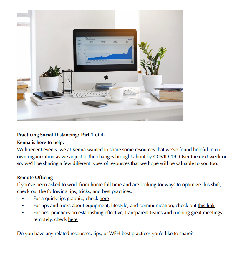 Kenna Security Closed Community Social Distancing Blog Series